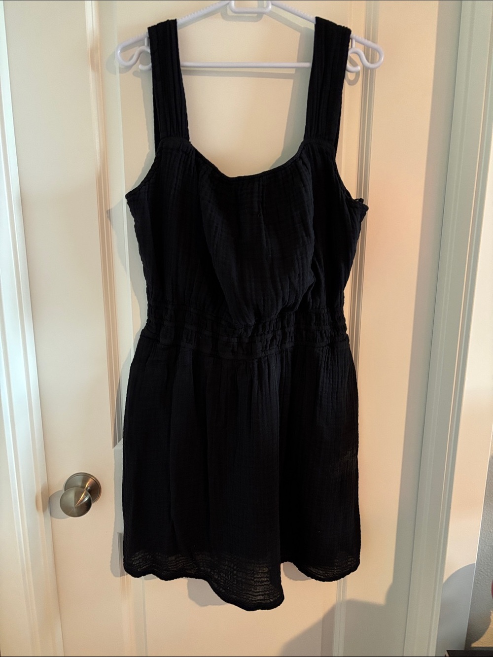 Black gauzy dress - XL